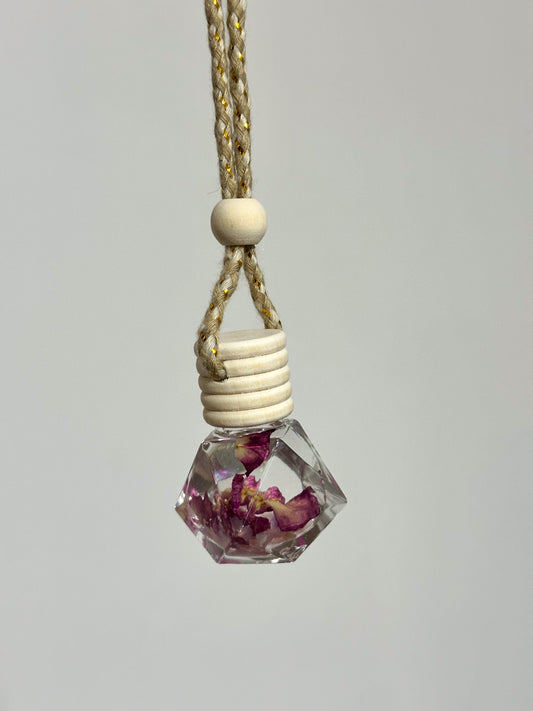 Ambientador de coche - Rosa, Amatista y Cuarzo Rosa