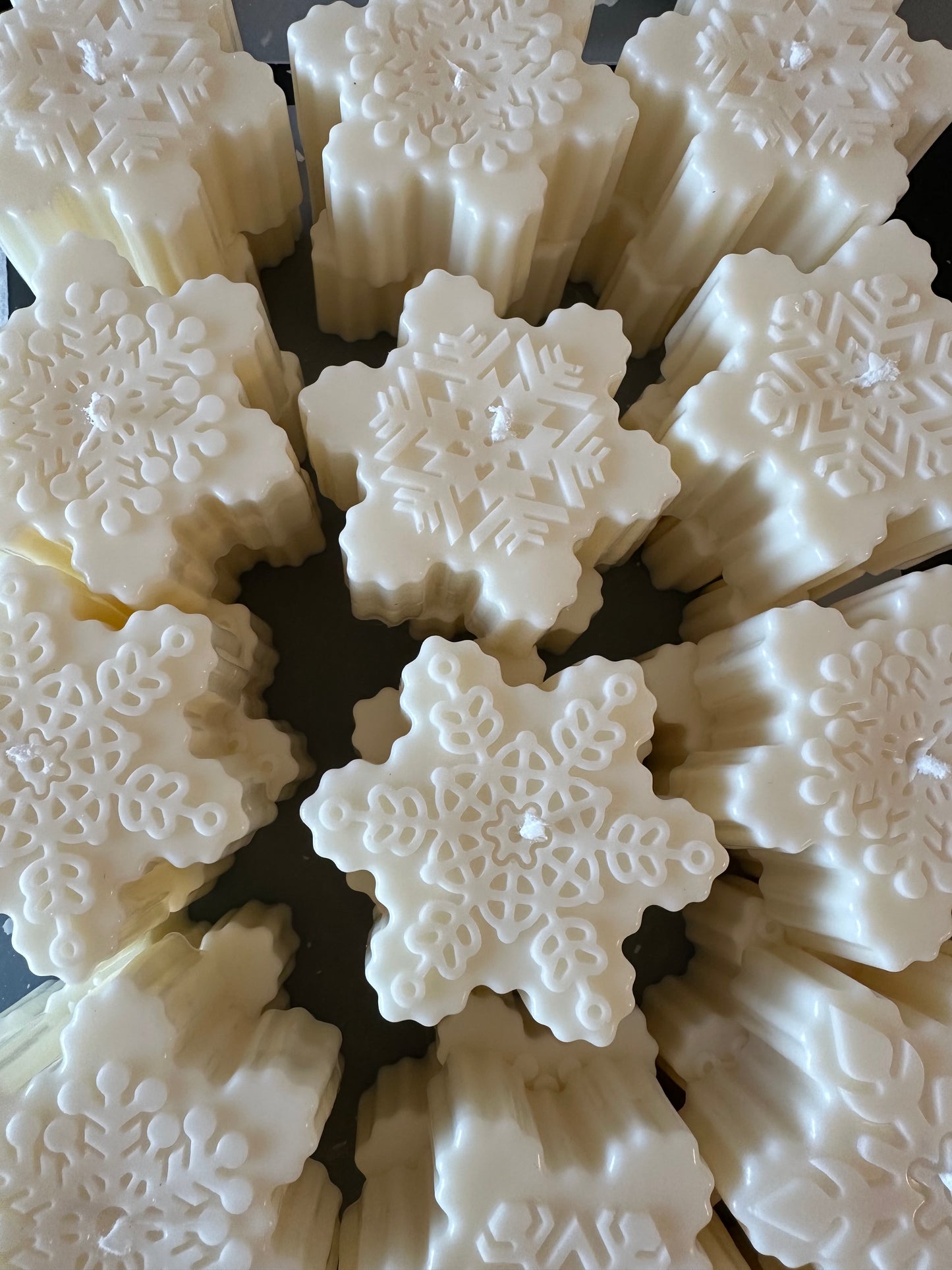 Snefnug - Set 3 velas copo de nieve Decorativas