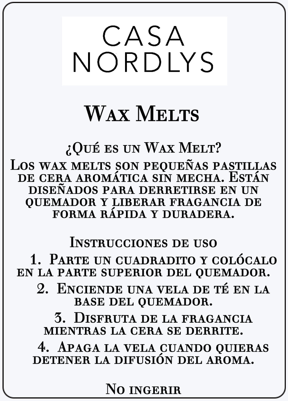 Tableta de wax melt - instrucciones