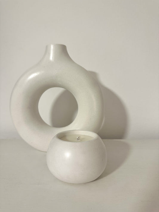 Decoración en cemento y velas aromáticas Barcelona - hecho a mano y sostenible 