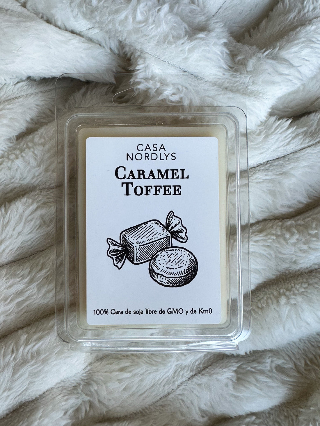 Wax Melt artesanal en cera de soja de Caramel Toffee